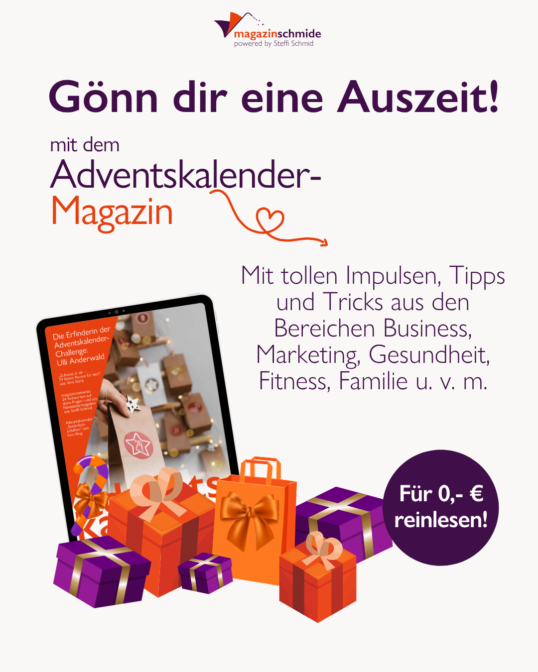 adventskalender magazin steffi cover