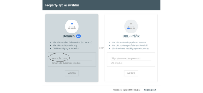 Schritt 3 Google Search Console einrichten