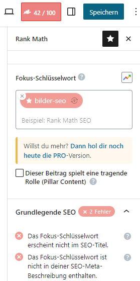 seo ampel beispiel rot